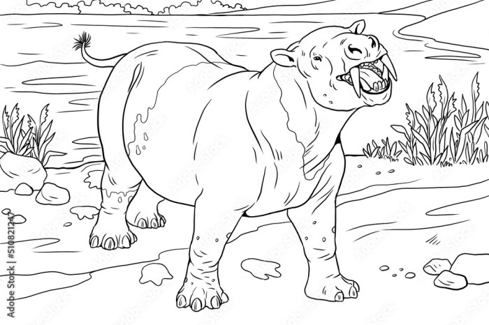 Extinct animals coloring sheets