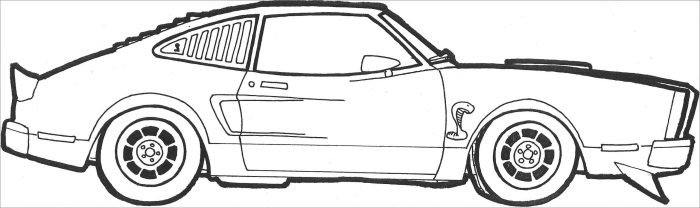 Classic cars coloring book