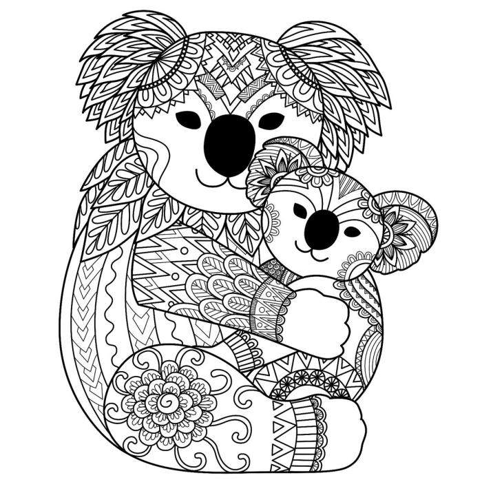 Detailed coloring pages printable animals