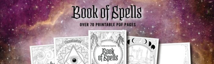 Coloring book of spells