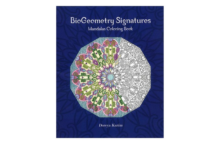 Biogeometry signatures mandalas coloring book