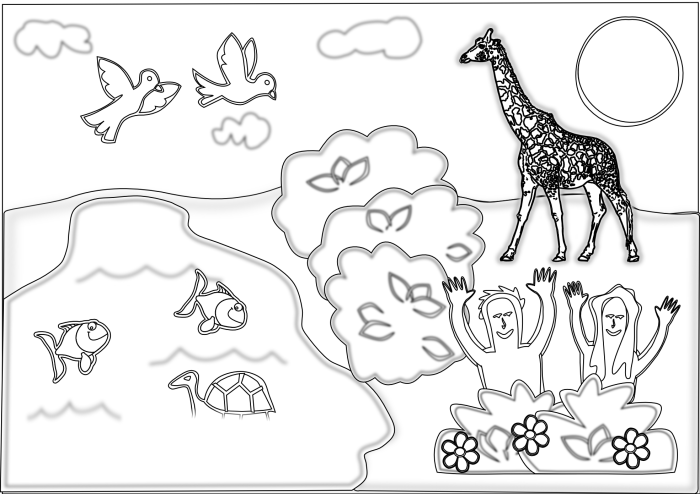 Hidden animals bible god made picture sunday school activities kids children worksheets creation animal activity coloring story biblical zone find