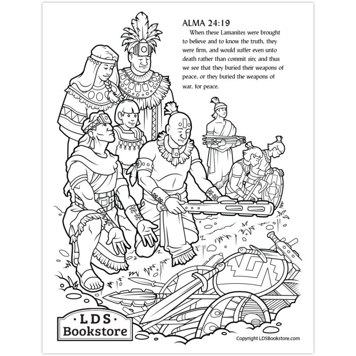 Book of mormon stories coloring pages