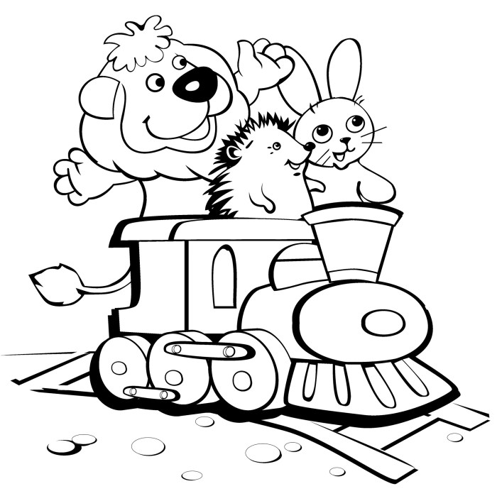 Funny animals coloring pages