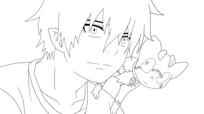 Desti anime coloring pages