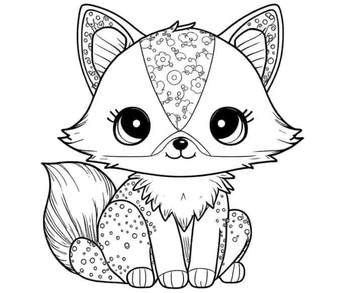 Cute animals coloring pags