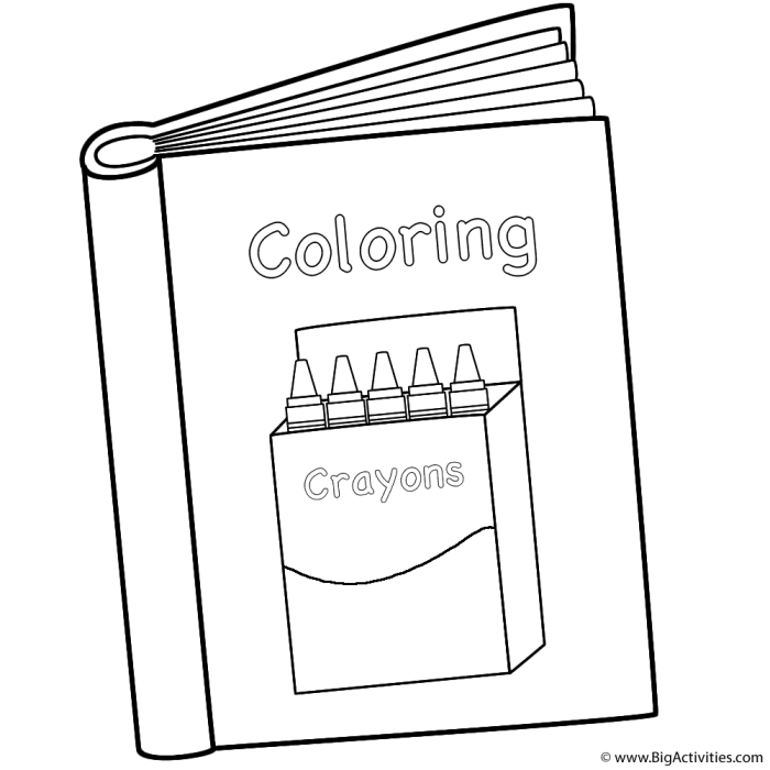 Book log coloring page