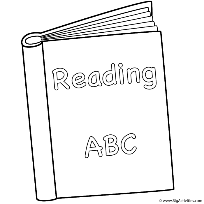 Book log coloring page