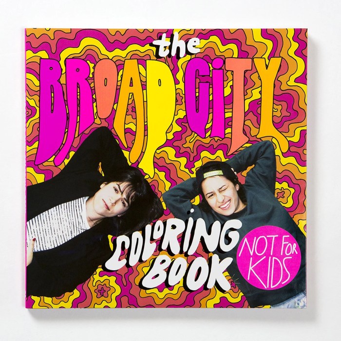 Broad coloring book city advertisement