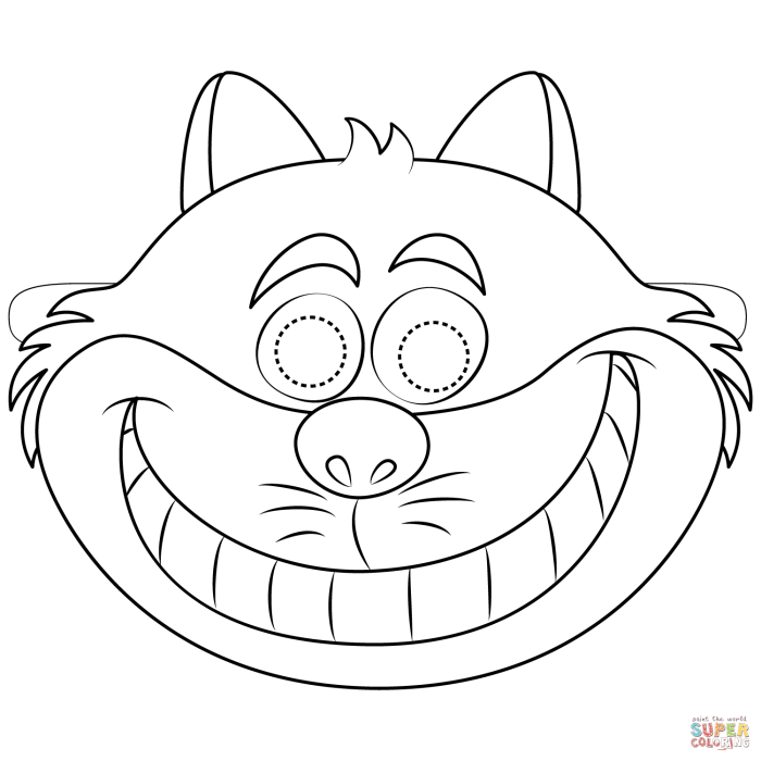 Cheshire cat coloring book