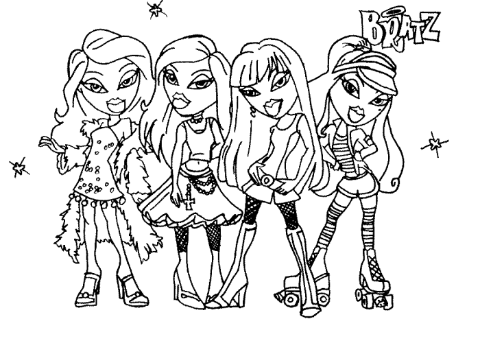 Bratz coloring book pdf