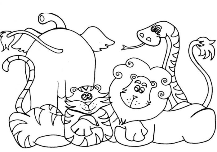 Preschool animal coloring sheets