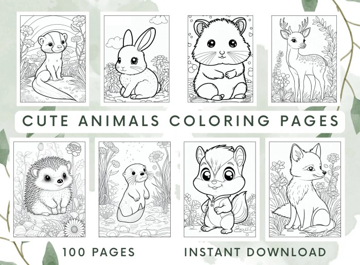 Drawing animals for coloring