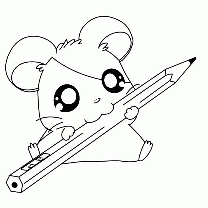 Cute kawaii animal faces coloring sheets