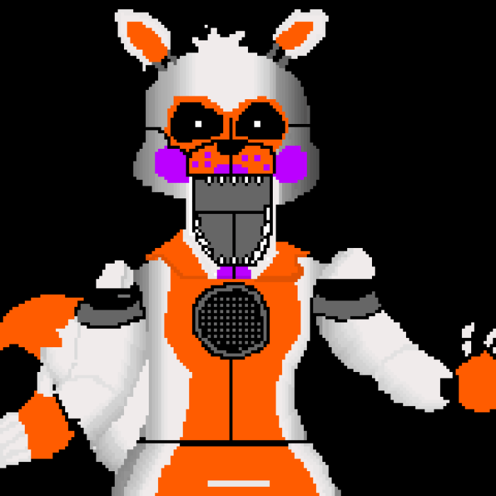 Fnaf sister location anime coloring sheet lolbit