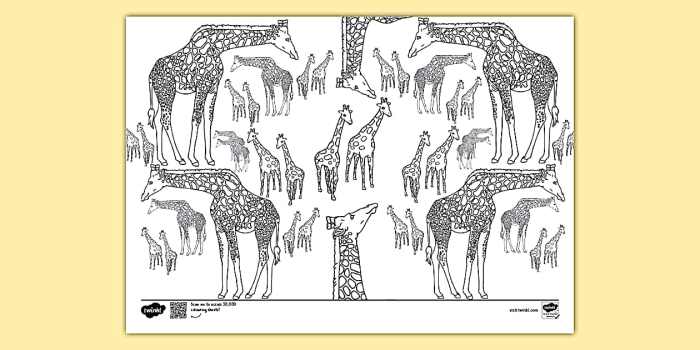 Giraffe stuffed animal coloring page