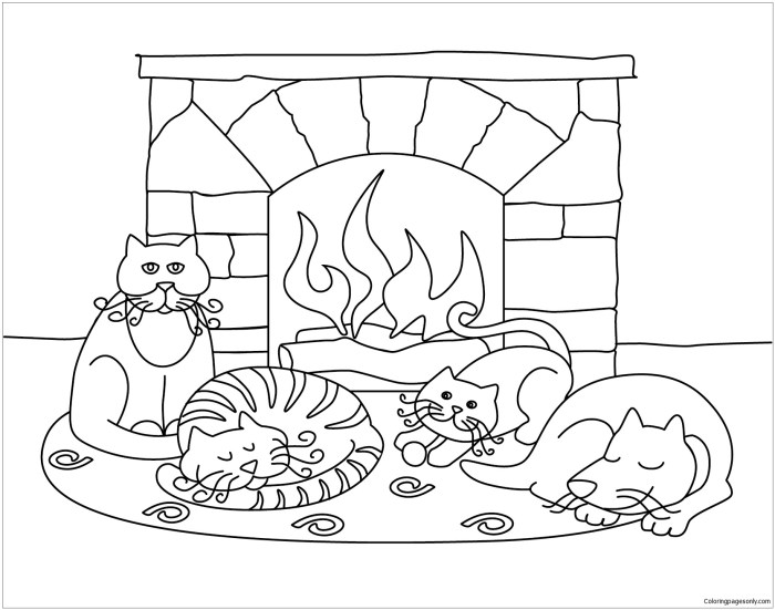 Free winter animals coloring pages