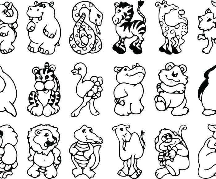 Preschool animal coloring sheets