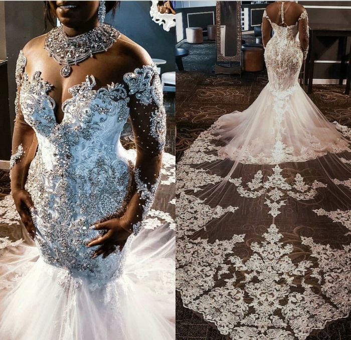 Wedding dresses with crystals