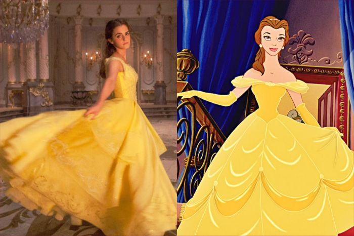 Belle's wedding dress beauty and the beast