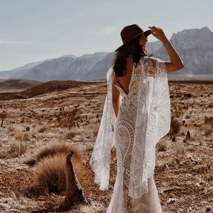 Cheap boho wedding dress