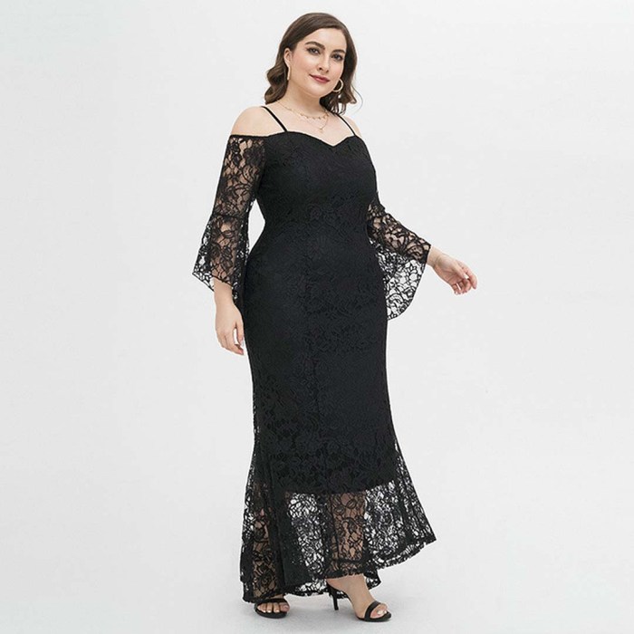 Black wedding dress with lace sleeves