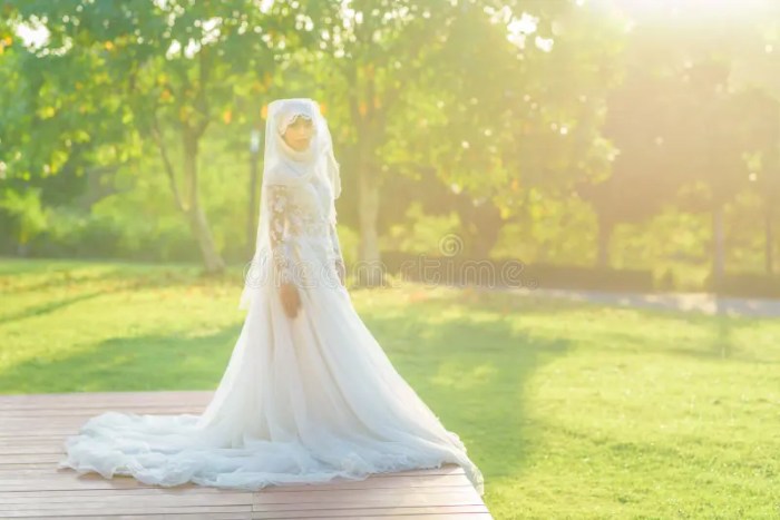 White muslim wedding dresses